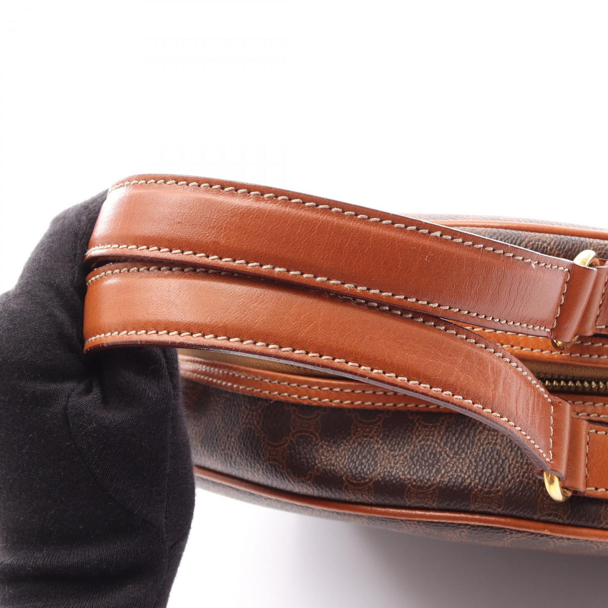 Celine Macadam · Canvas Leather Handbag