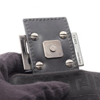 Fendi Zucchino · Canvas Leather Shoulder Bag