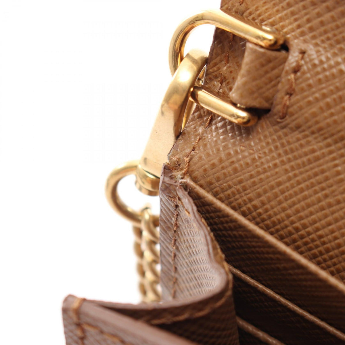 Prada Wallet on Chain · Saffiano Leather
