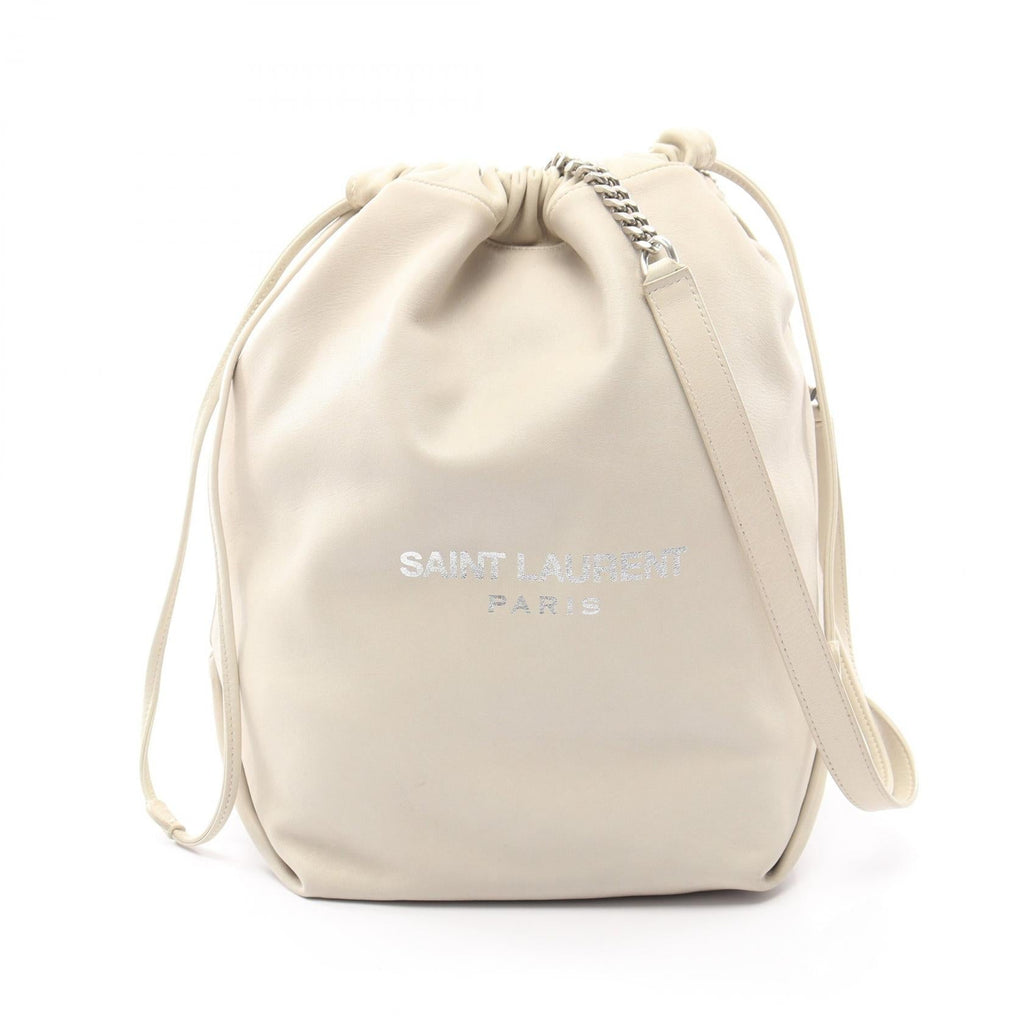Saint Laurent Teddy · Drawstring Pouch · Leather