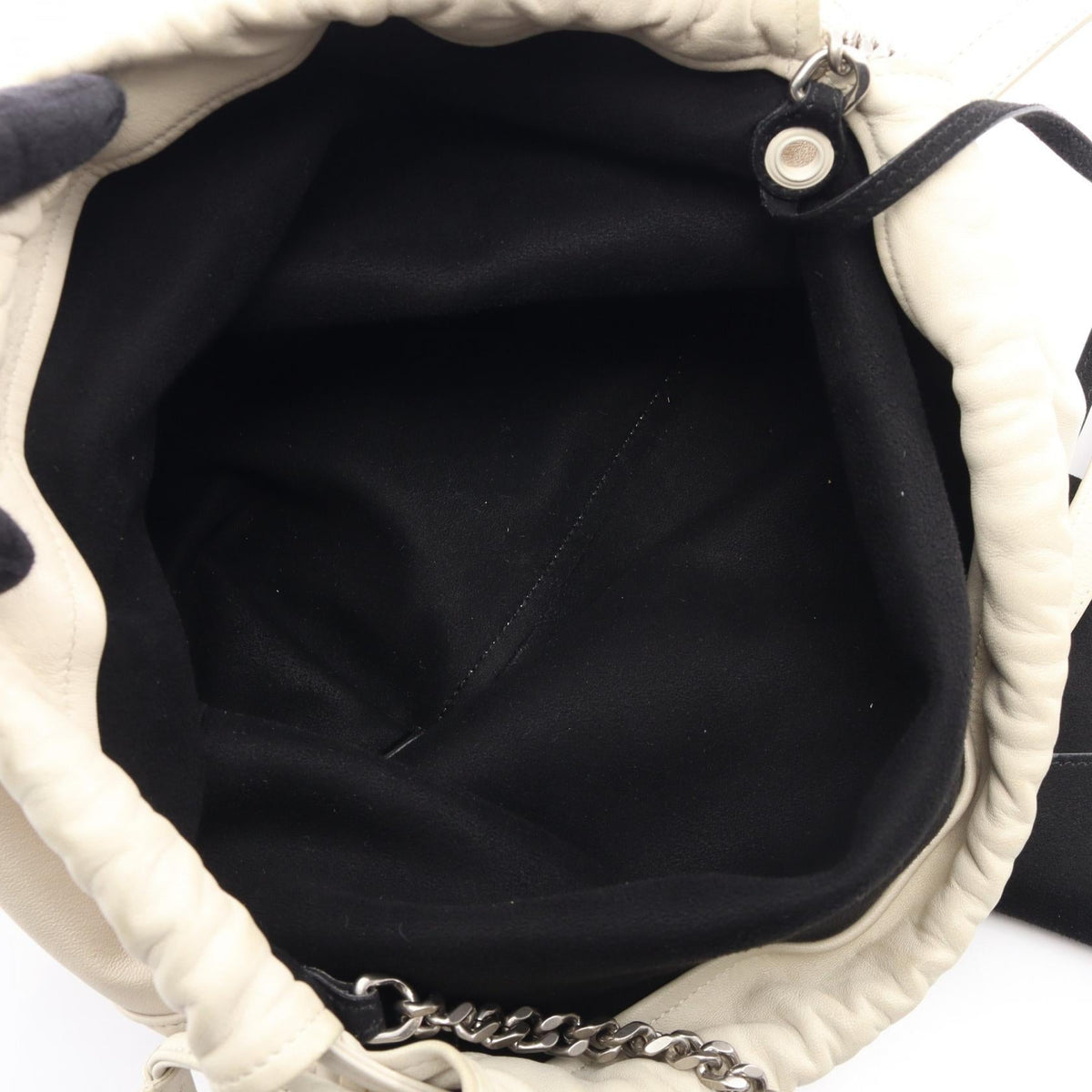 Saint Laurent Teddy · Drawstring Pouch · Leather