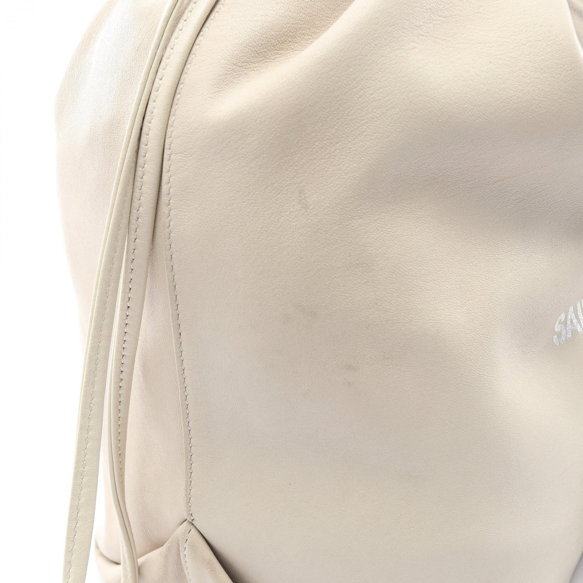 Saint Laurent Teddy · Drawstring Pouch · Leather