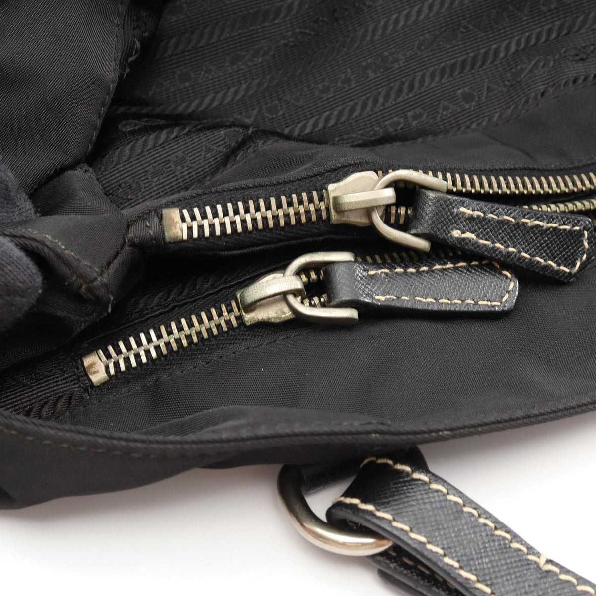 Prada Triangle Logo · Saffiano Nylon Tote