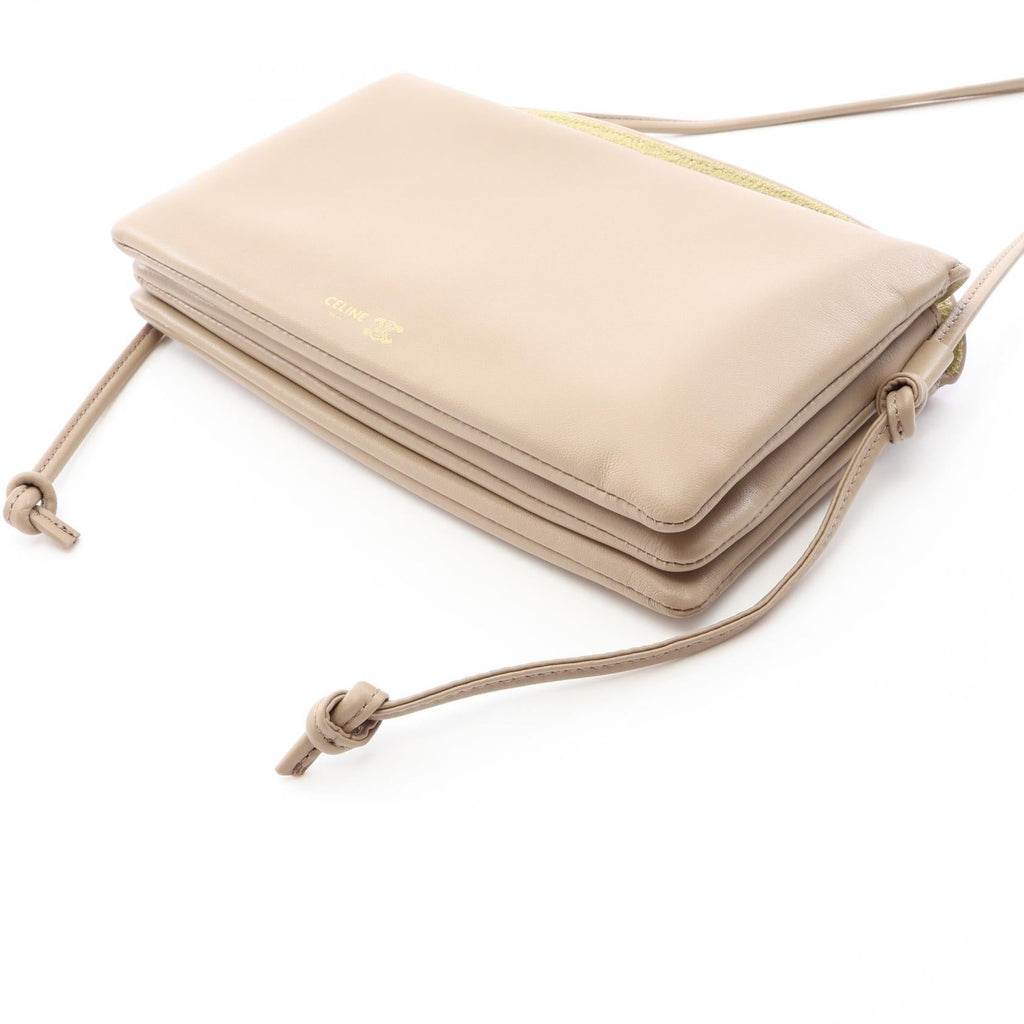 Celine Trio Flap · Leather