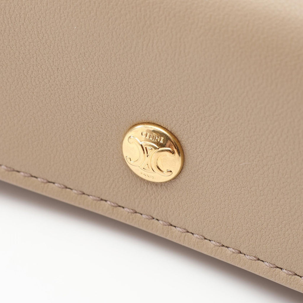 Celine Trio Flap · Leather