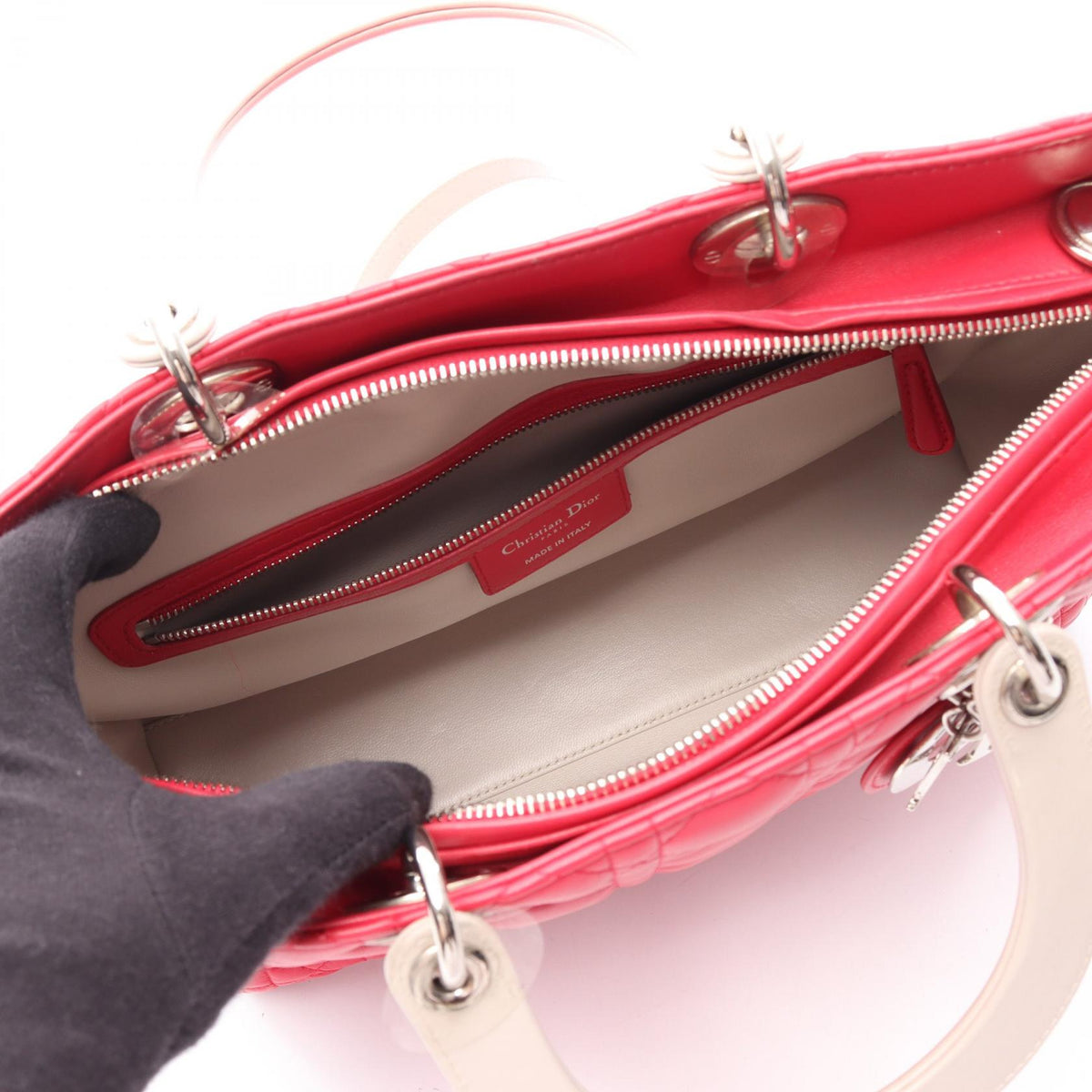 Dior Lady Dior Large · Cannage · Leather