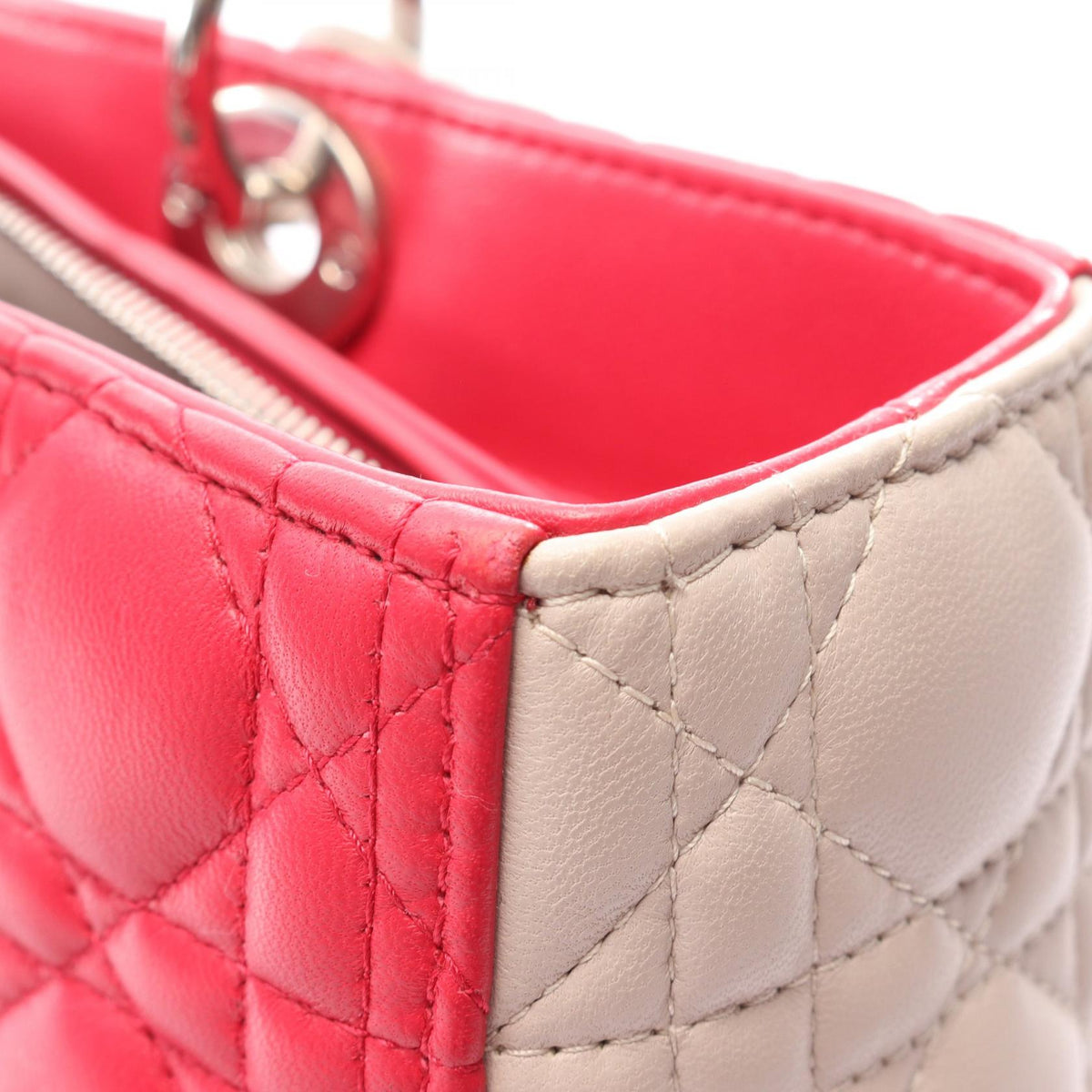 Dior Lady Dior Large · Cannage · Leather