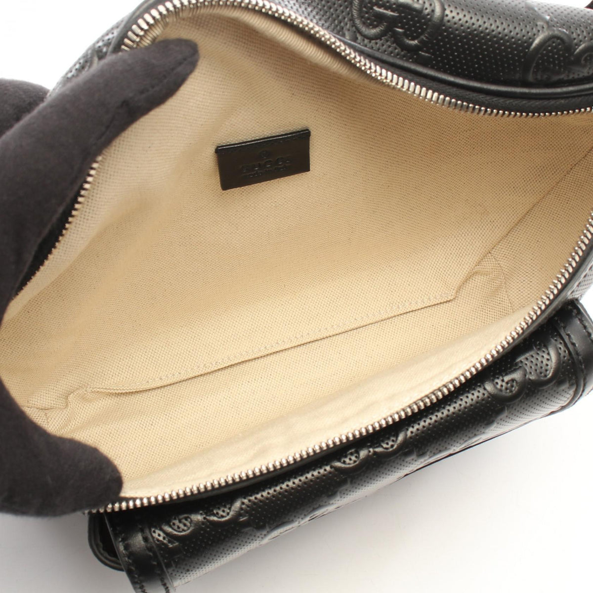 Gucci GG Embossed Belt Bag · Leather