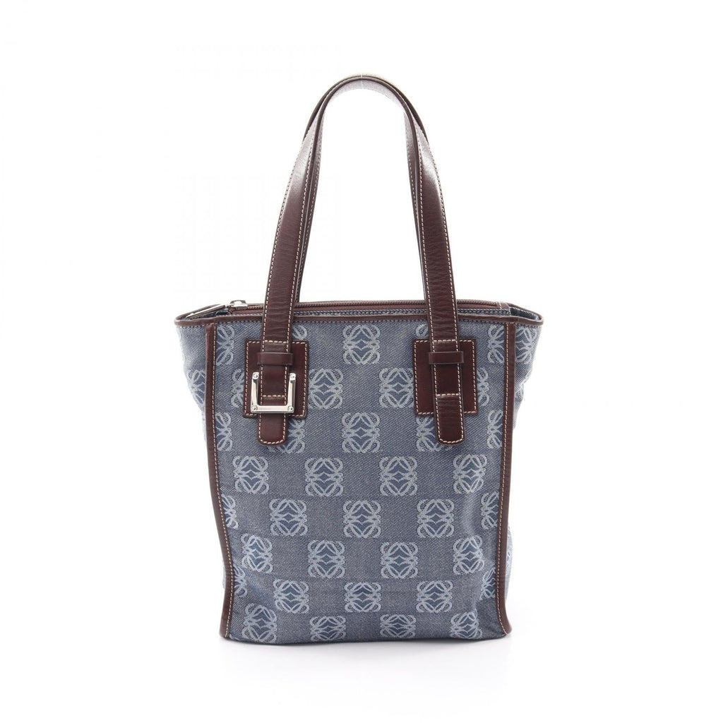 Loewe Repeat Anagram · Canvas Leather Tote