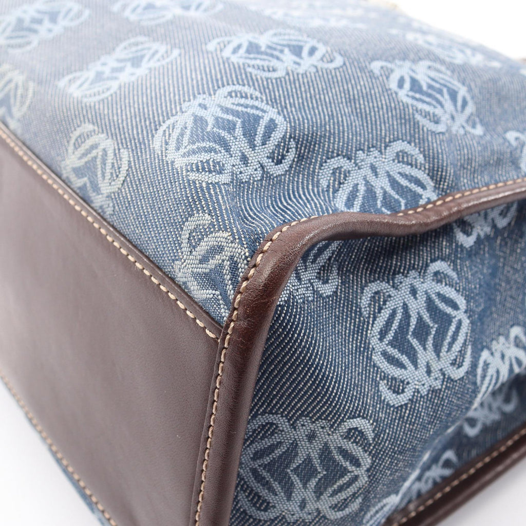 Loewe Repeat Anagram · Canvas Leather Tote