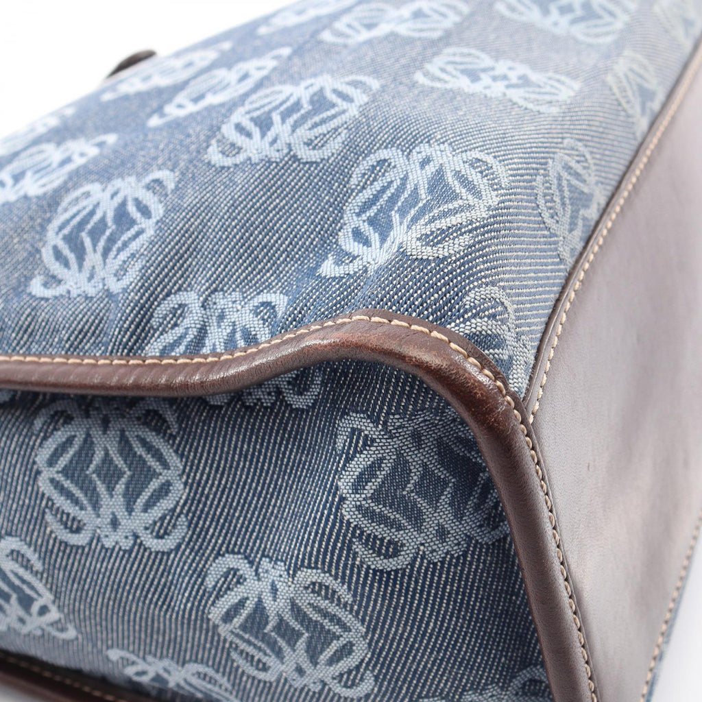 Loewe Repeat Anagram · Canvas Leather Tote