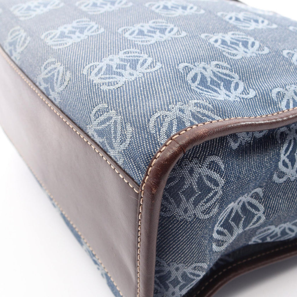 Loewe Repeat Anagram · Canvas Leather Tote