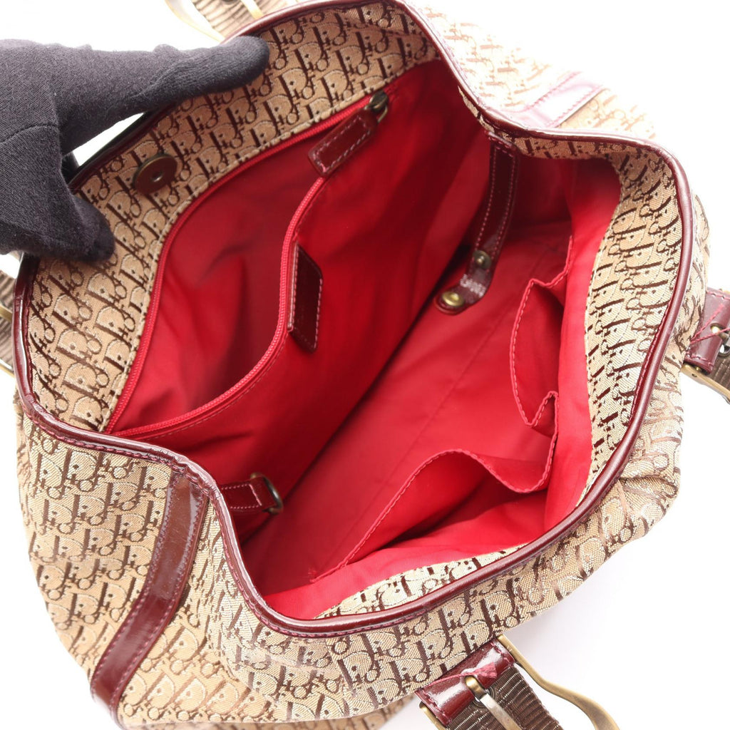 Dior Trotter · Canvas & Patent Leather Tote
