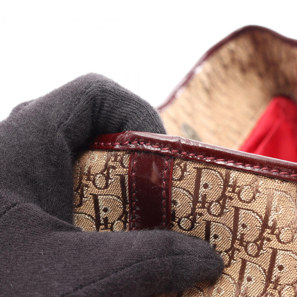 Dior Trotter · Canvas & Patent Leather Tote