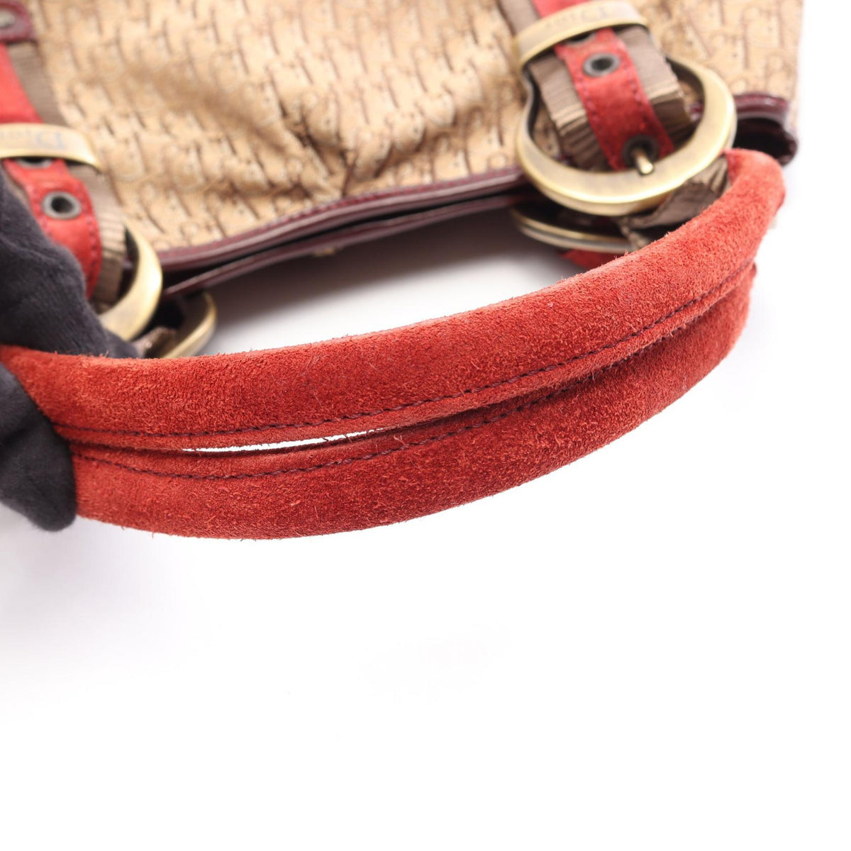 Dior Trotter · Canvas & Patent Leather Tote