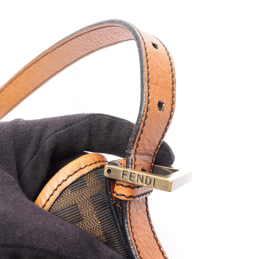 Fendi Zucca Canvas Shoulder Bag
