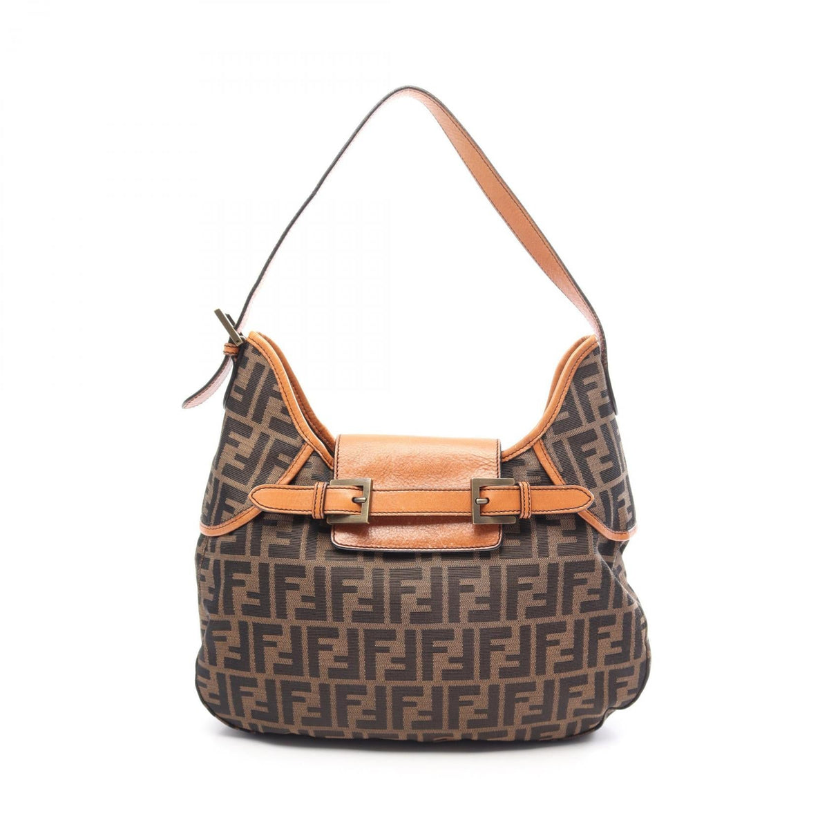 Fendi Zucca Canvas Shoulder Bag