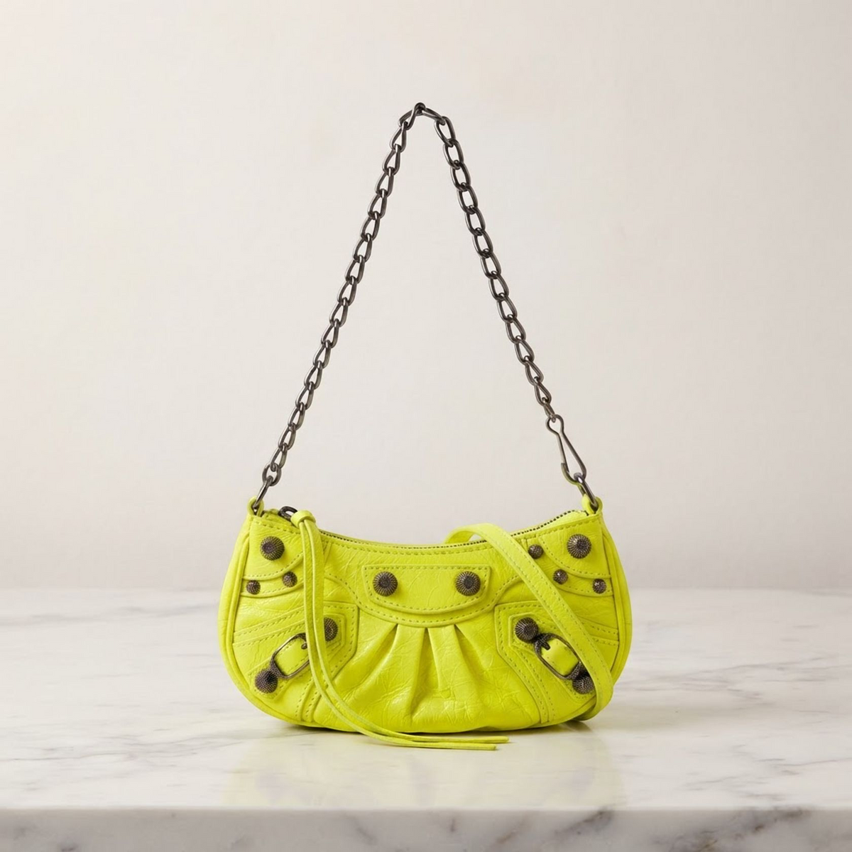 Balenciaga Le Cagole Mini · Neon Leather