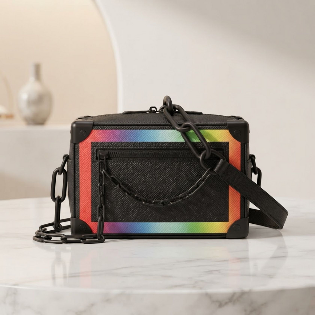 Louis Vuitton Mini Soft Trunk · Taiga Rainbow