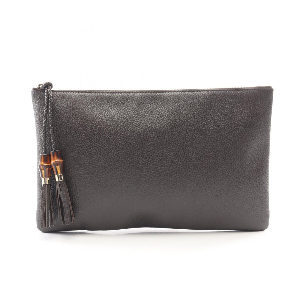 Gucci Bamboo · Leather Clutch