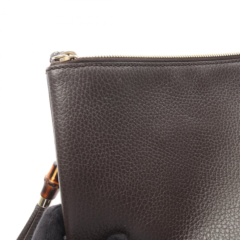 Gucci Bamboo · Leather Clutch
