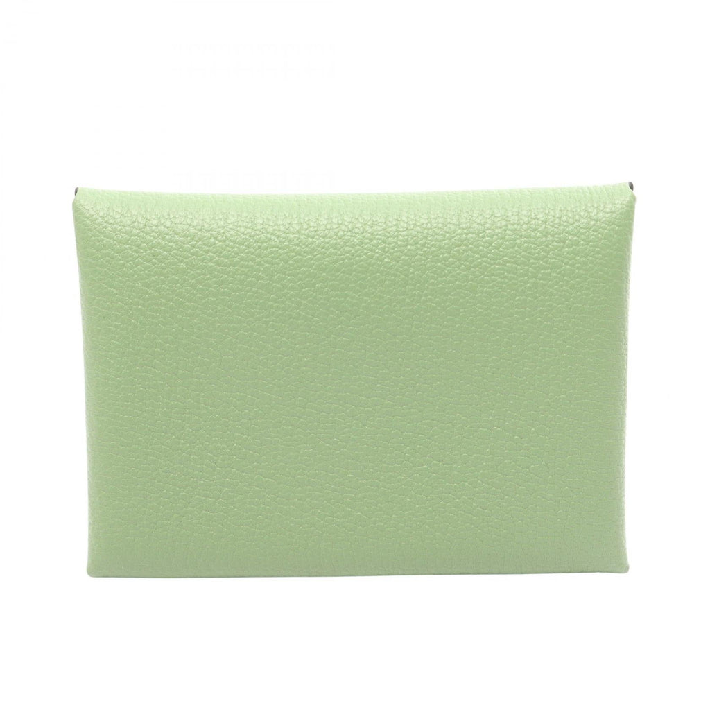 Hermès Calvi Duo · Chèvre Leather · Vert Criquet