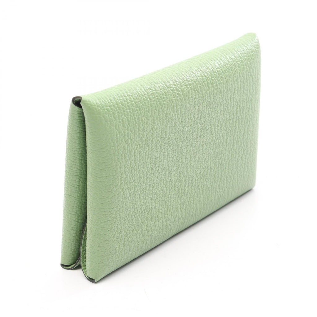 Hermès Calvi Duo · Chèvre Leather · Vert Criquet