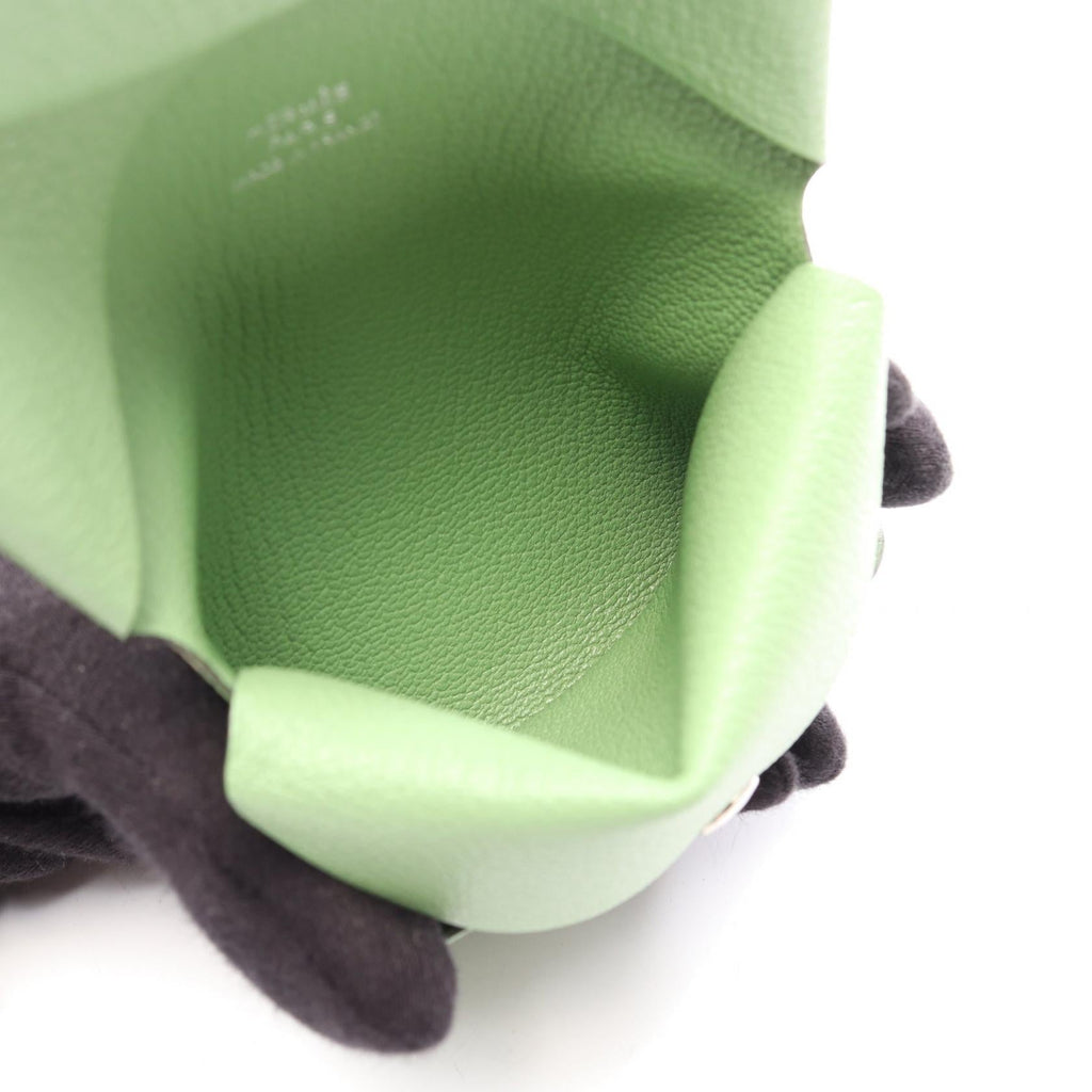 Hermès Calvi Duo · Chèvre Leather · Vert Criquet