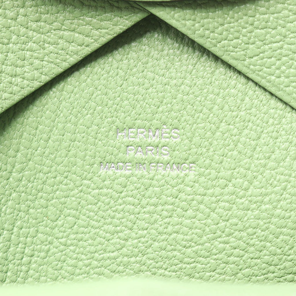 Hermès Calvi Duo · Chèvre Leather · Vert Criquet