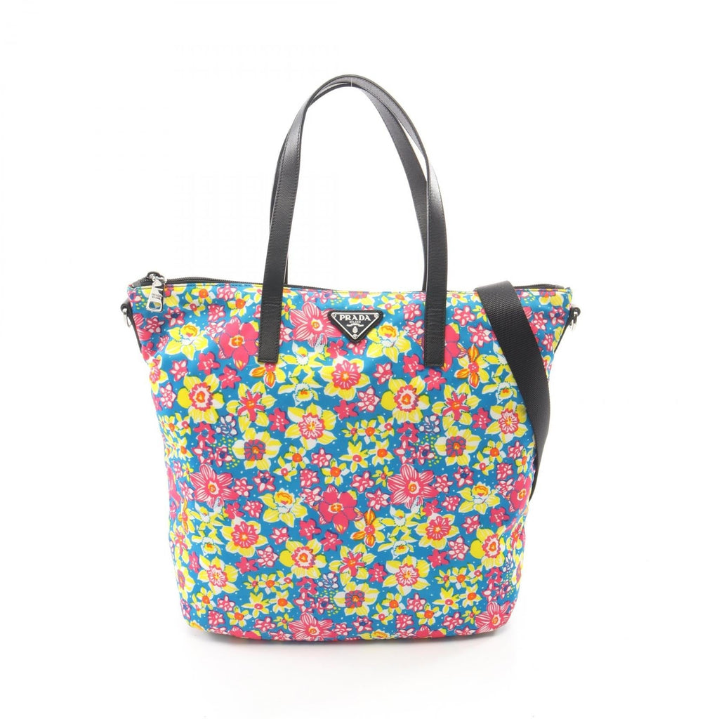 Prada Tessuto Stampat · Floral · Saffiano