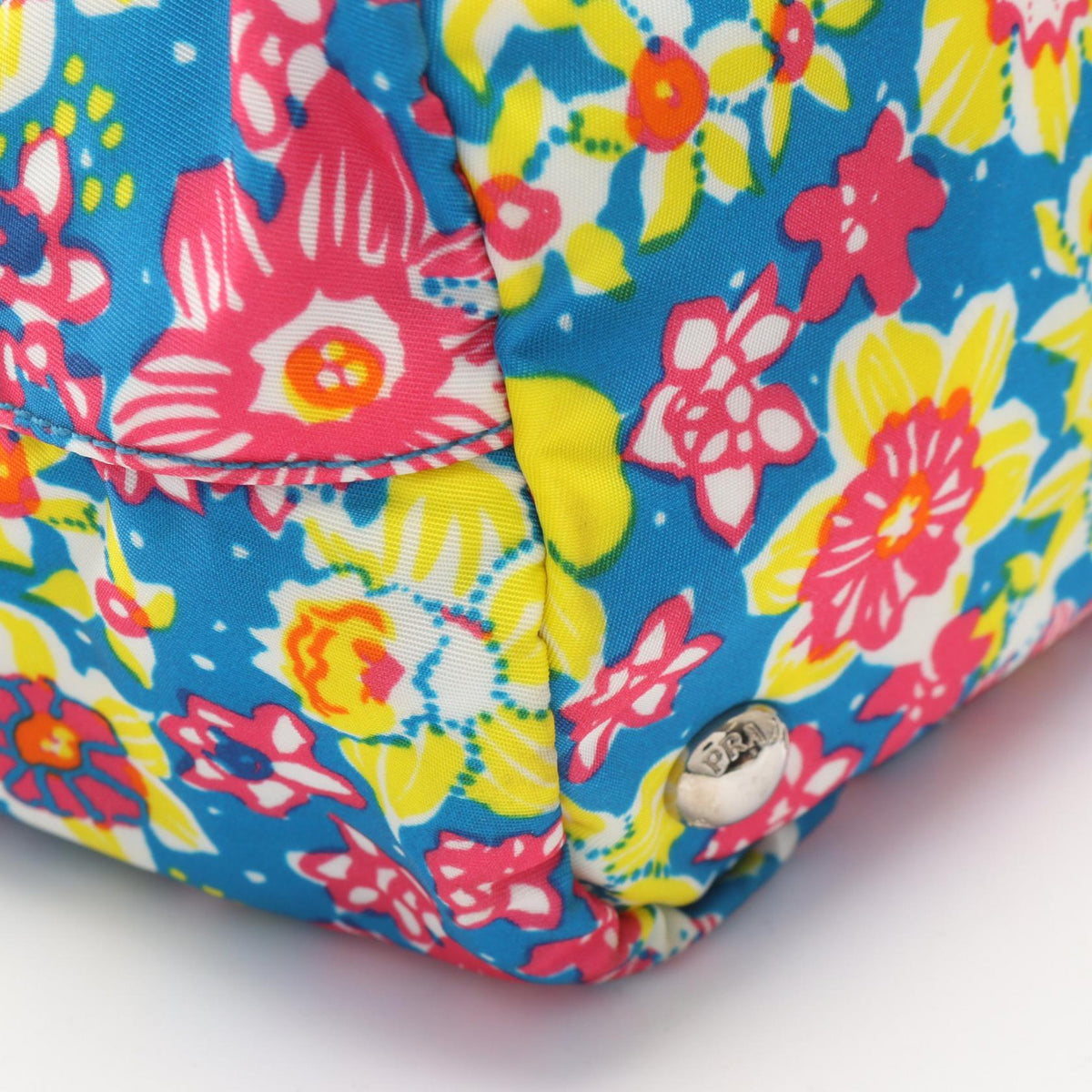 Prada Tessuto Stampat · Floral · Saffiano