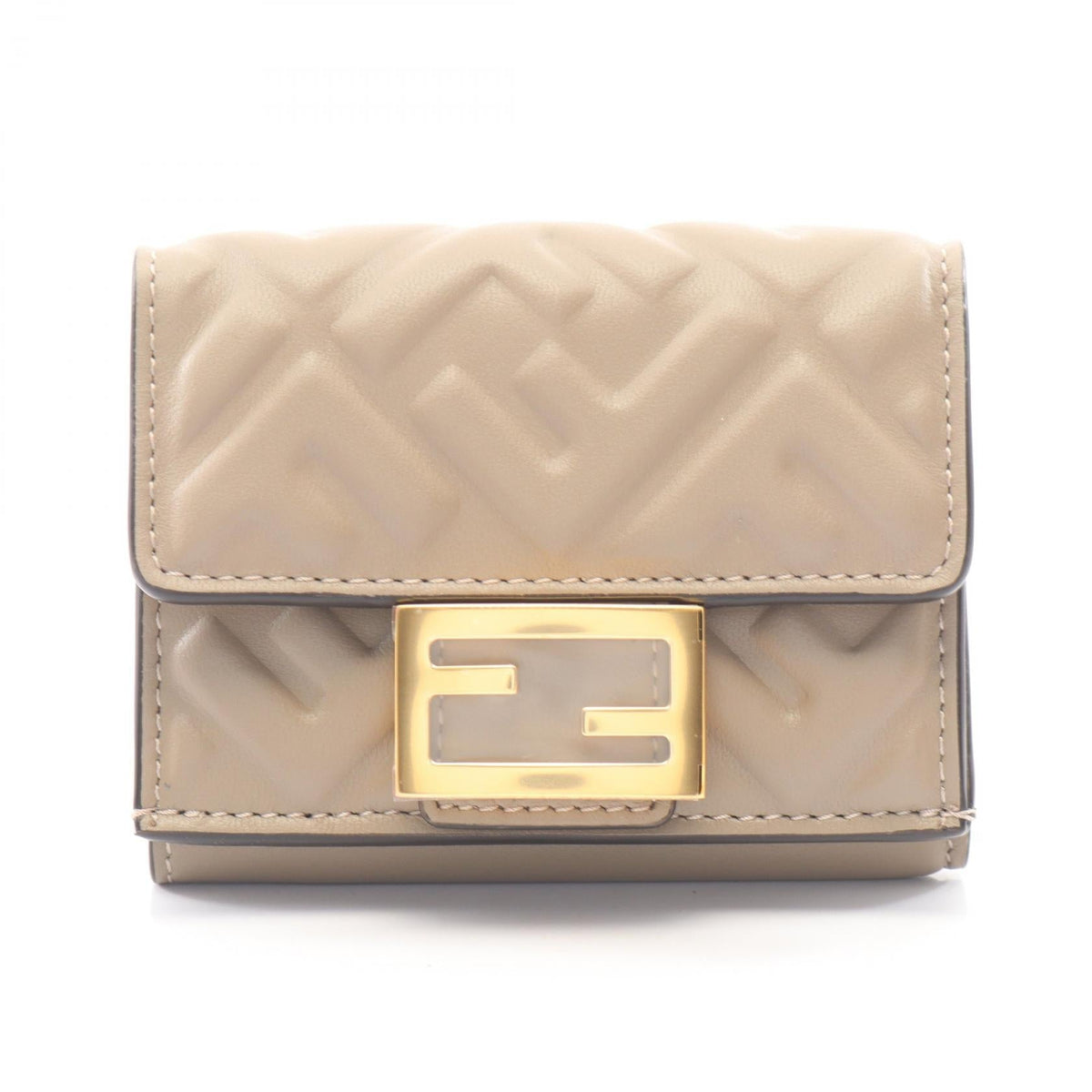 Fendi Baguette · FF Logo · Tri-Fold Wallet