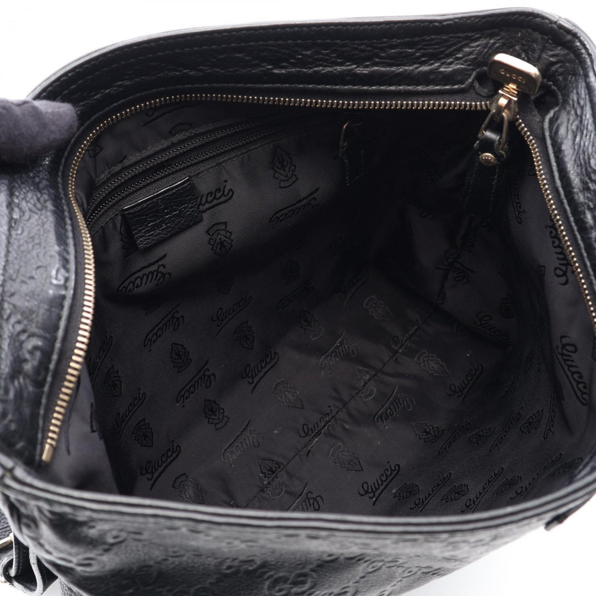 Gucci Guccissima · Leather Messenger