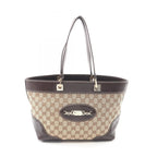 Gucci GG Canvas Tote · Leather Trim