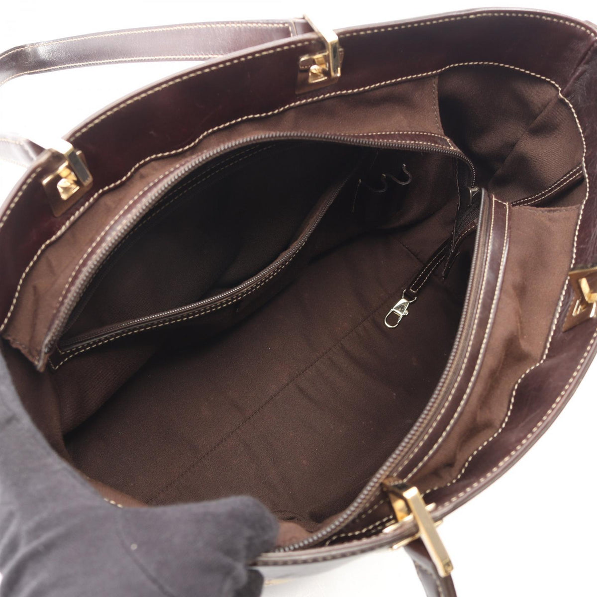 Gucci GG Canvas Tote · Leather Trim