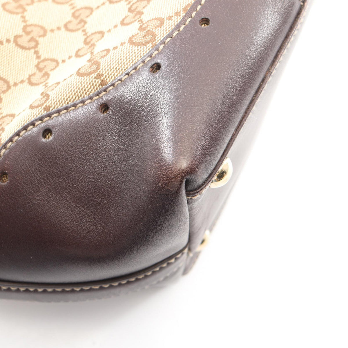 Gucci GG Canvas Tote · Leather Trim