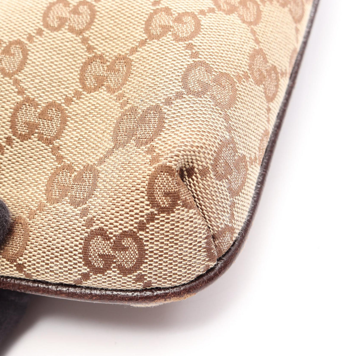 Gucci GG Canvas Crossbody · Leather Trim