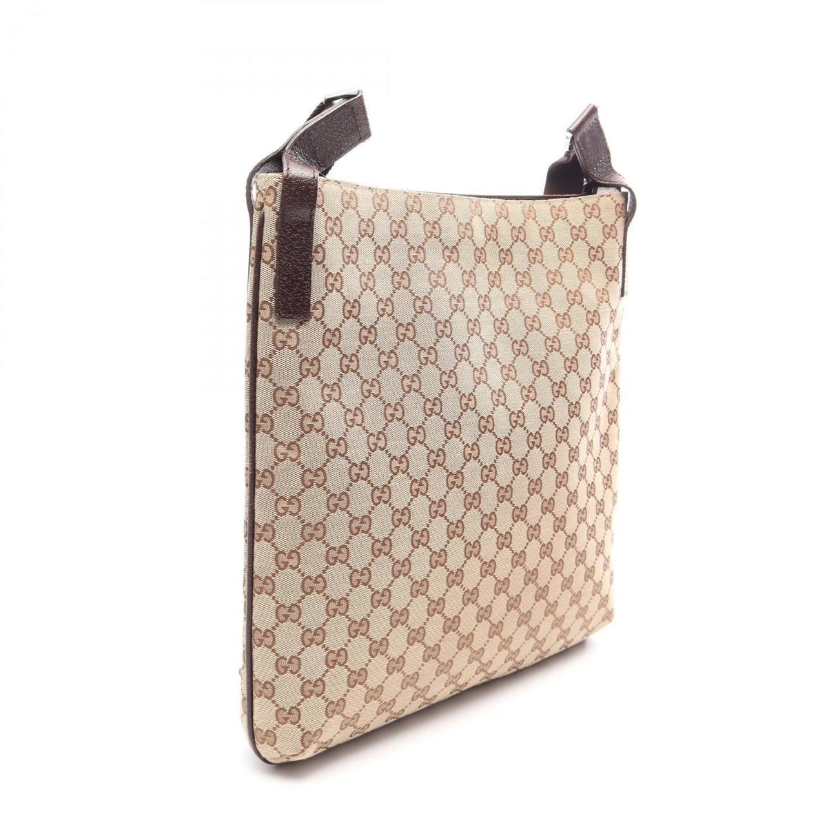 Gucci GG Canvas Crossbody · Leather Trim