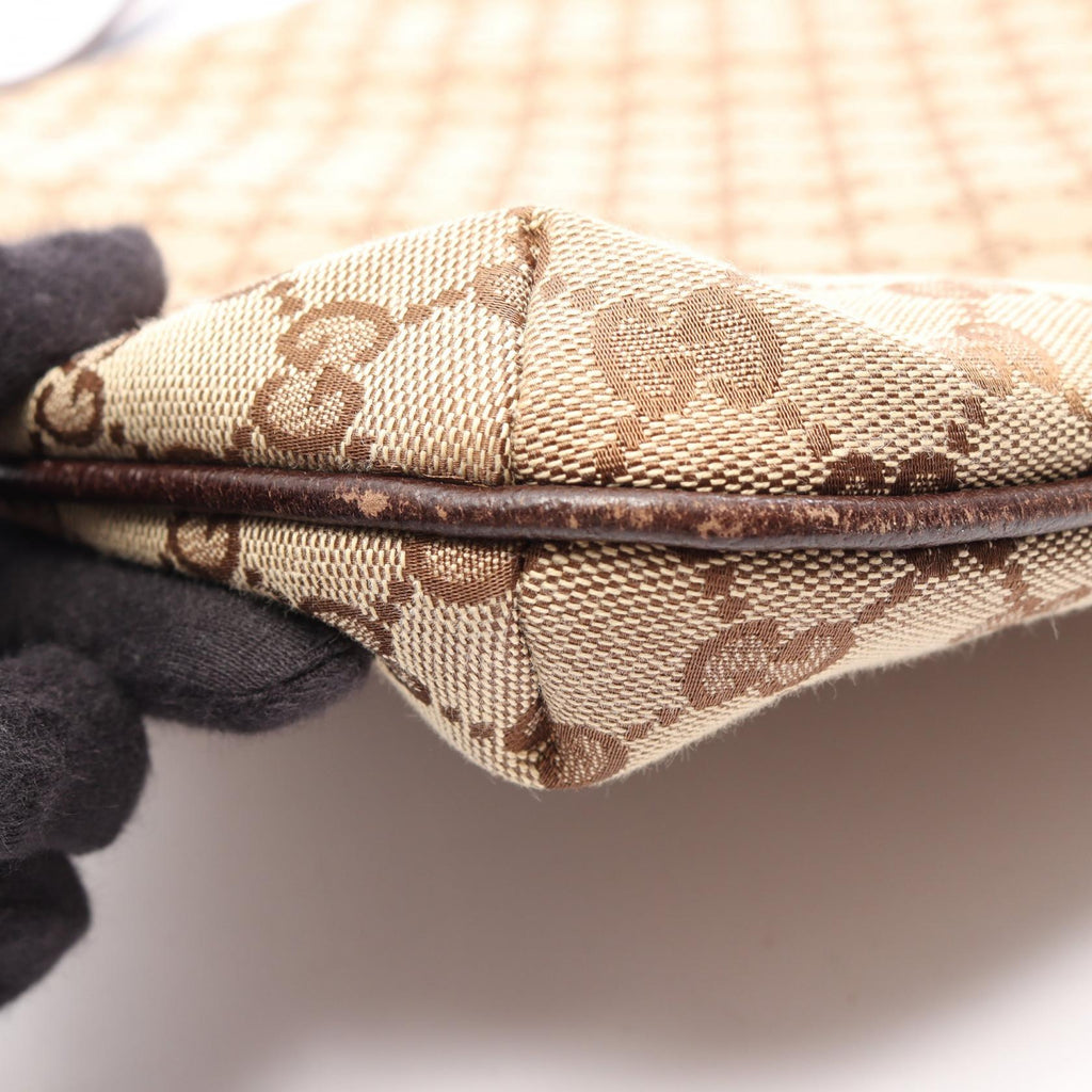 Gucci GG Canvas Crossbody · Leather Trim
