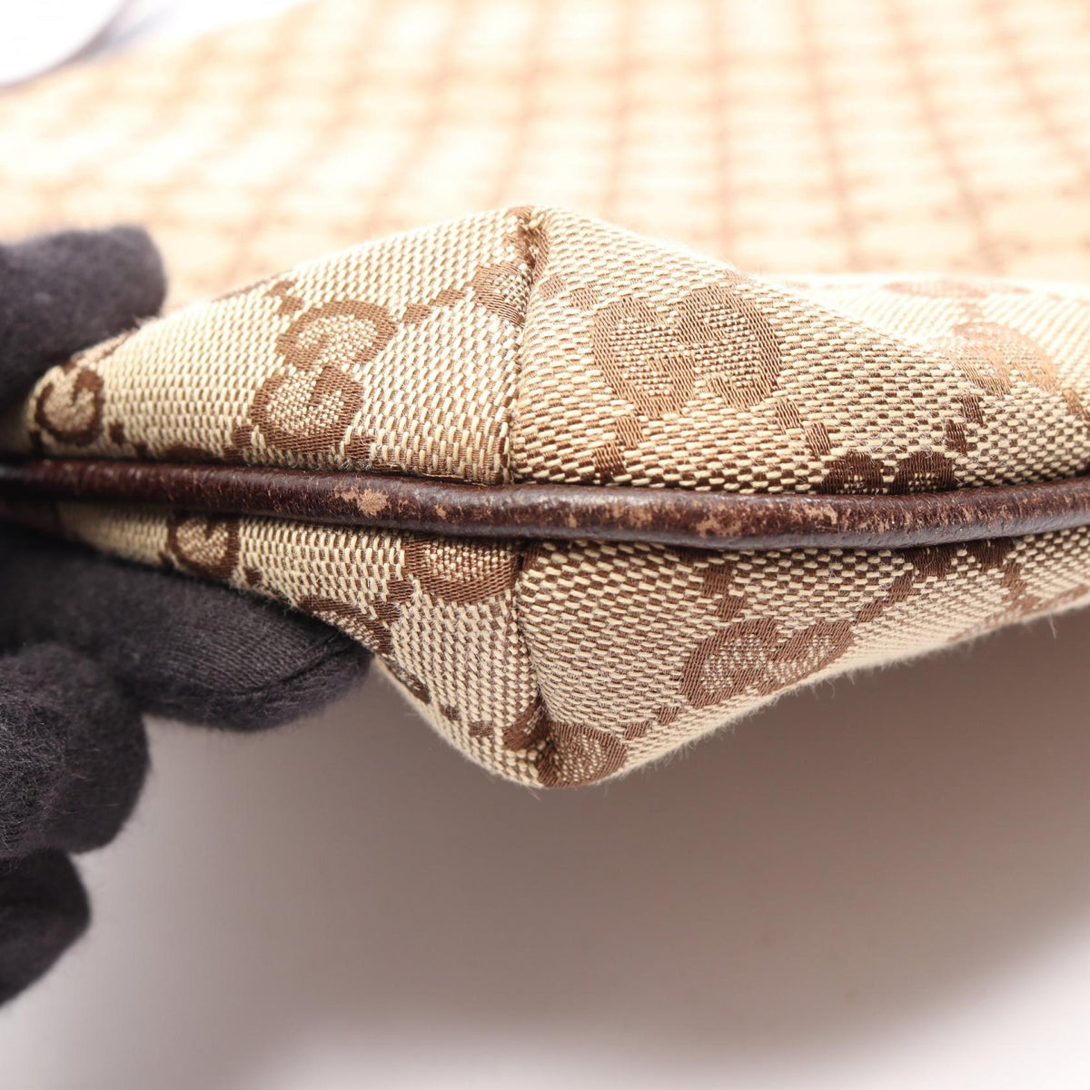 Gucci GG Canvas Crossbody · Leather Trim