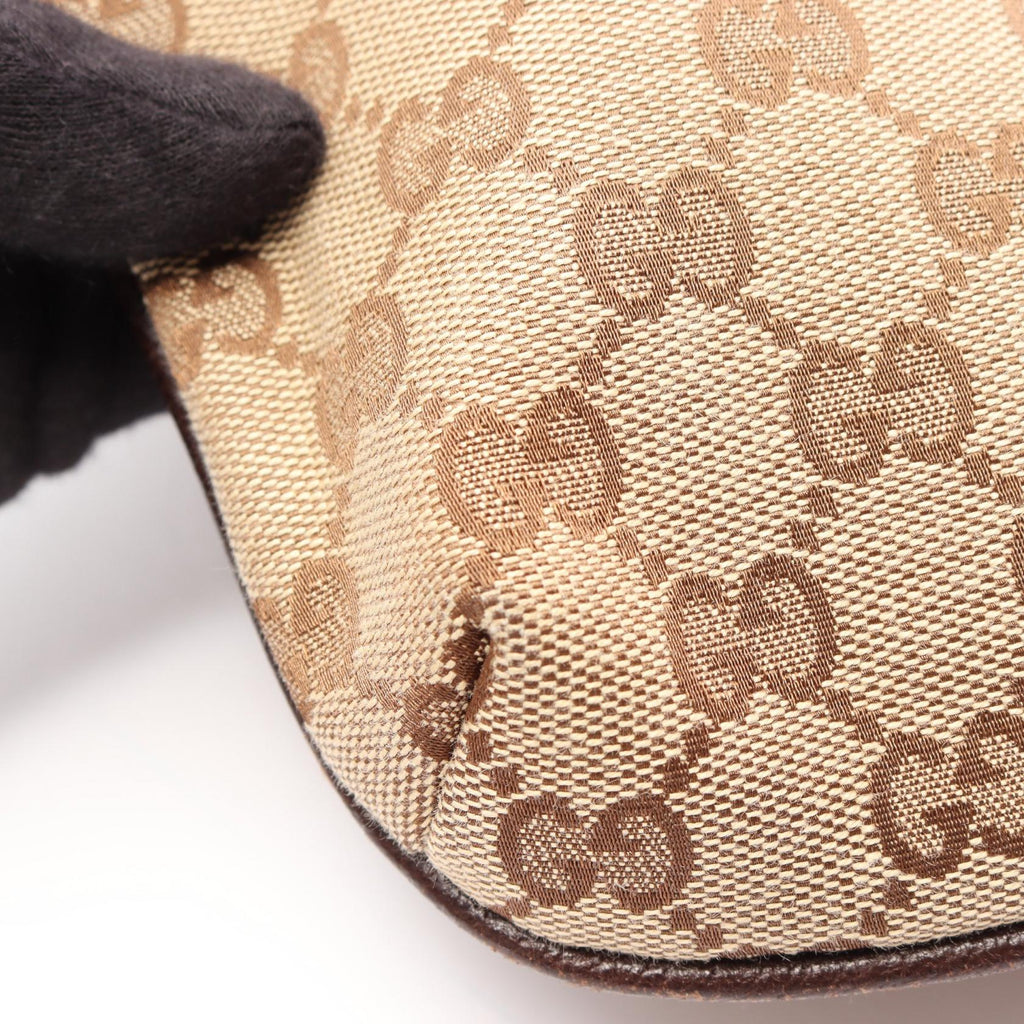 Gucci GG Canvas Crossbody · Leather Trim