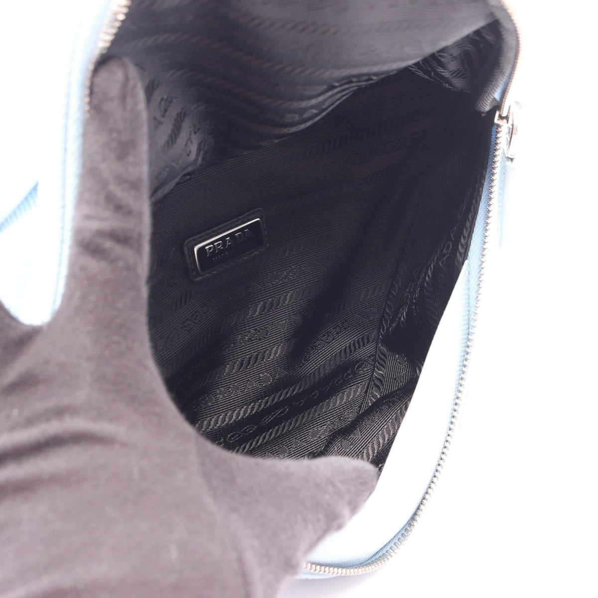 Prada Saffiano · Triangle Shoulder Bag