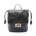 Fendi FF Logo · Leather Backpack