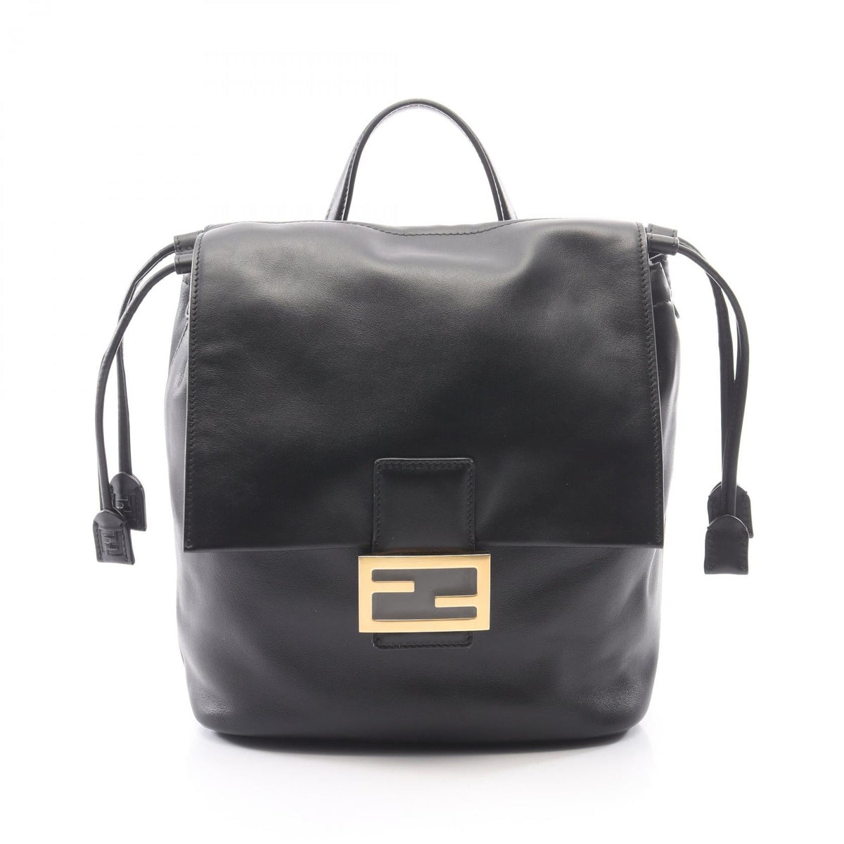 Fendi FF Logo · Leather Backpack