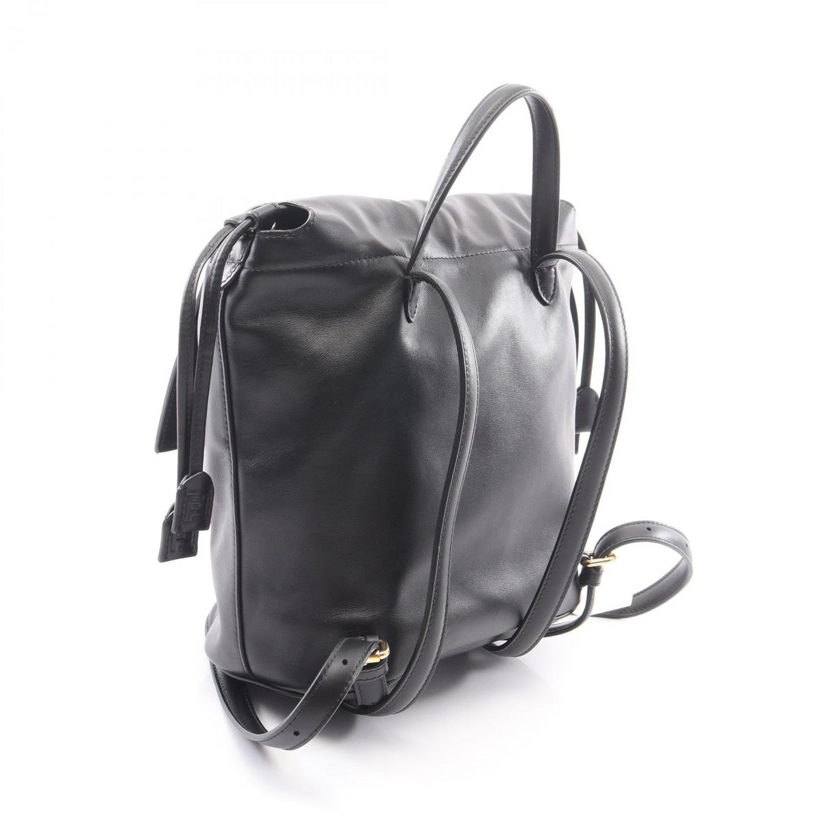 Fendi FF Logo · Leather Backpack