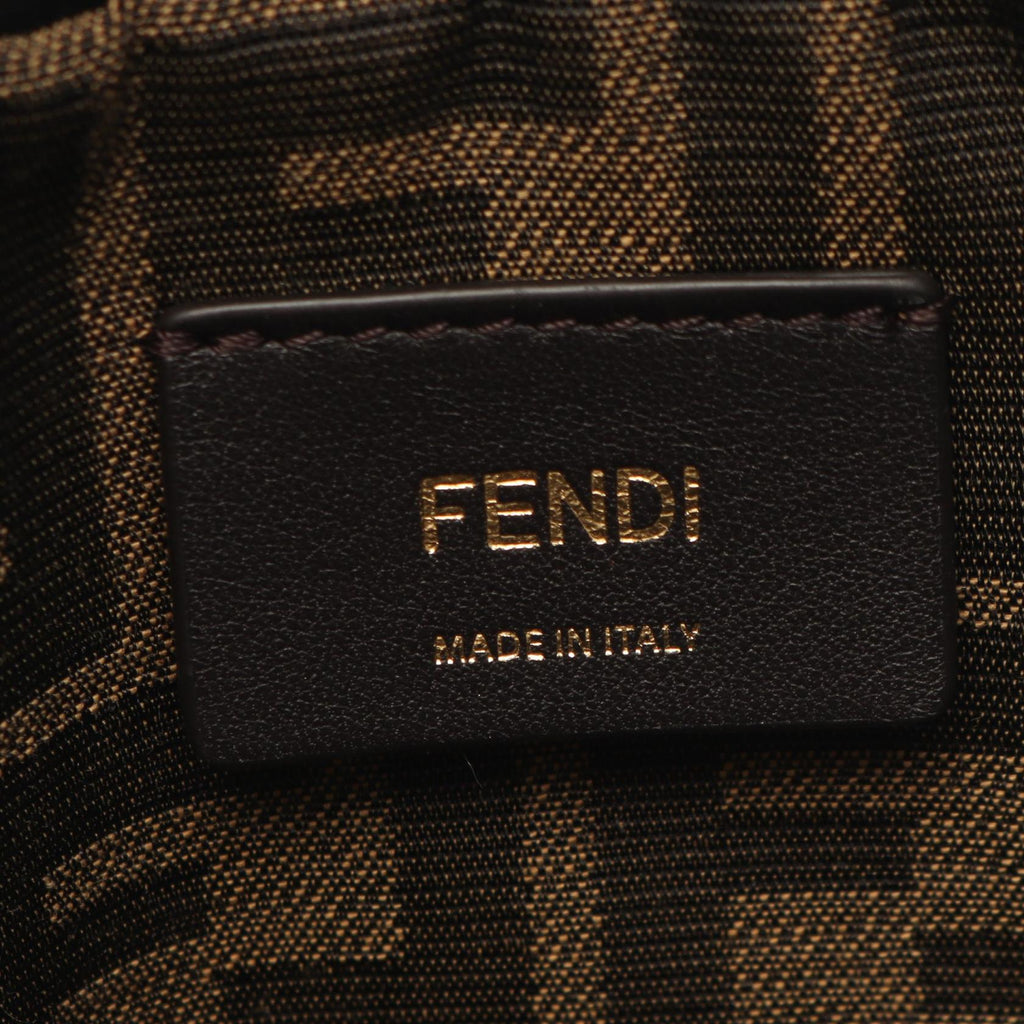 Fendi FF Logo · Leather Backpack