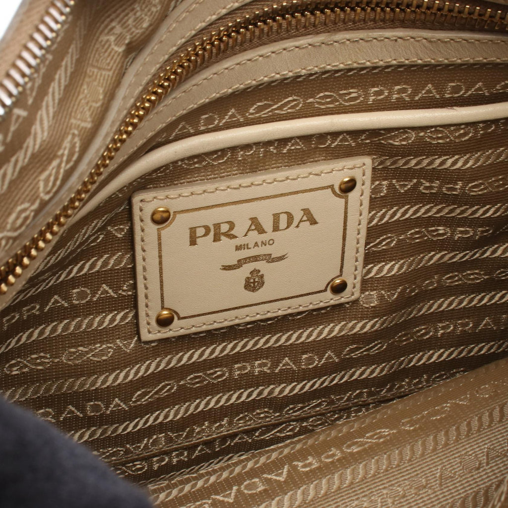 Prada Logo Jacquard · Canvas Leather