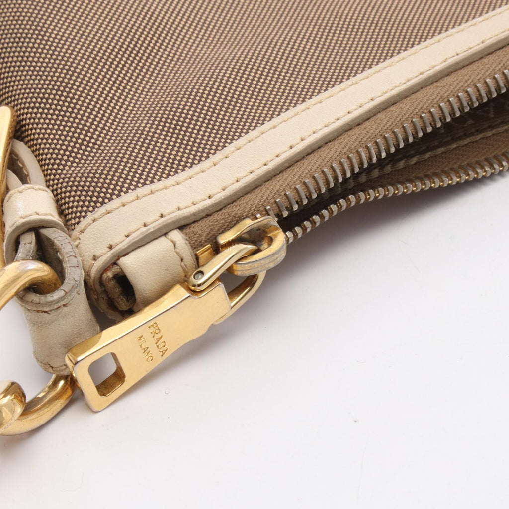 Prada Logo Jacquard · Canvas Leather