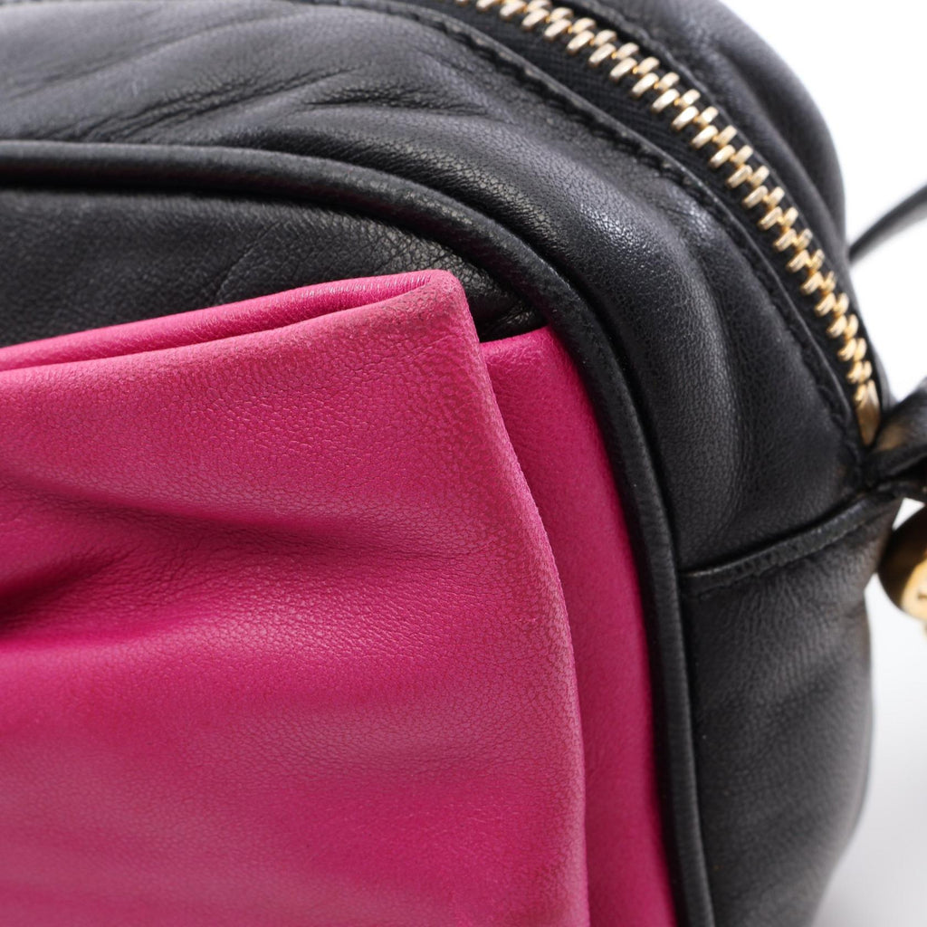 Prada · Leather Crossbody · Gold Hardware