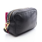Prada · Leather Crossbody · Gold Hardware